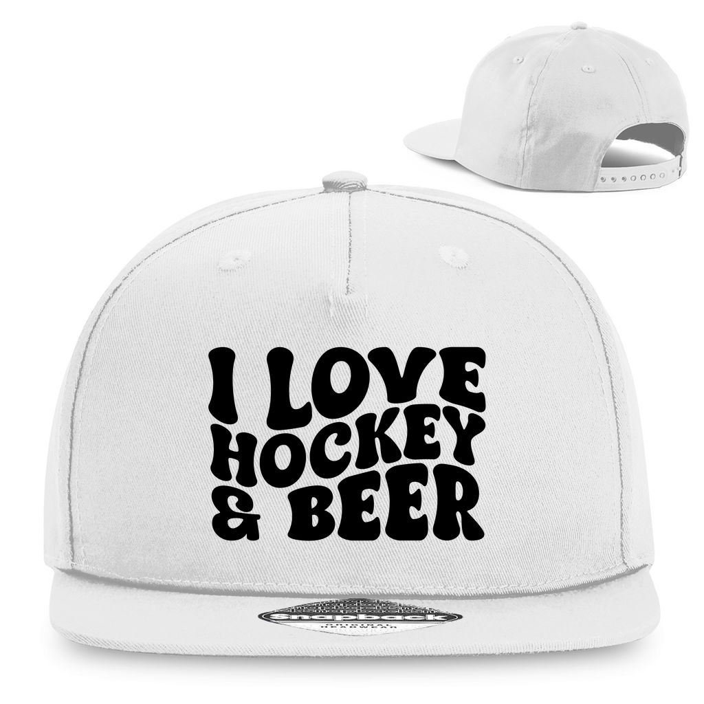 Snapback I LOVE HOCKEY & BEER