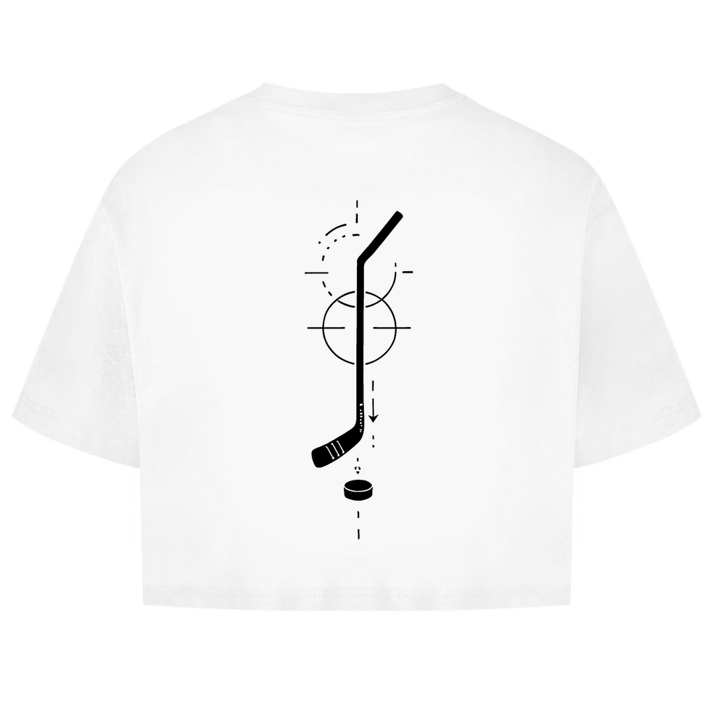 Ladies Crop Top HOCKEYSTICK MODERN (back)