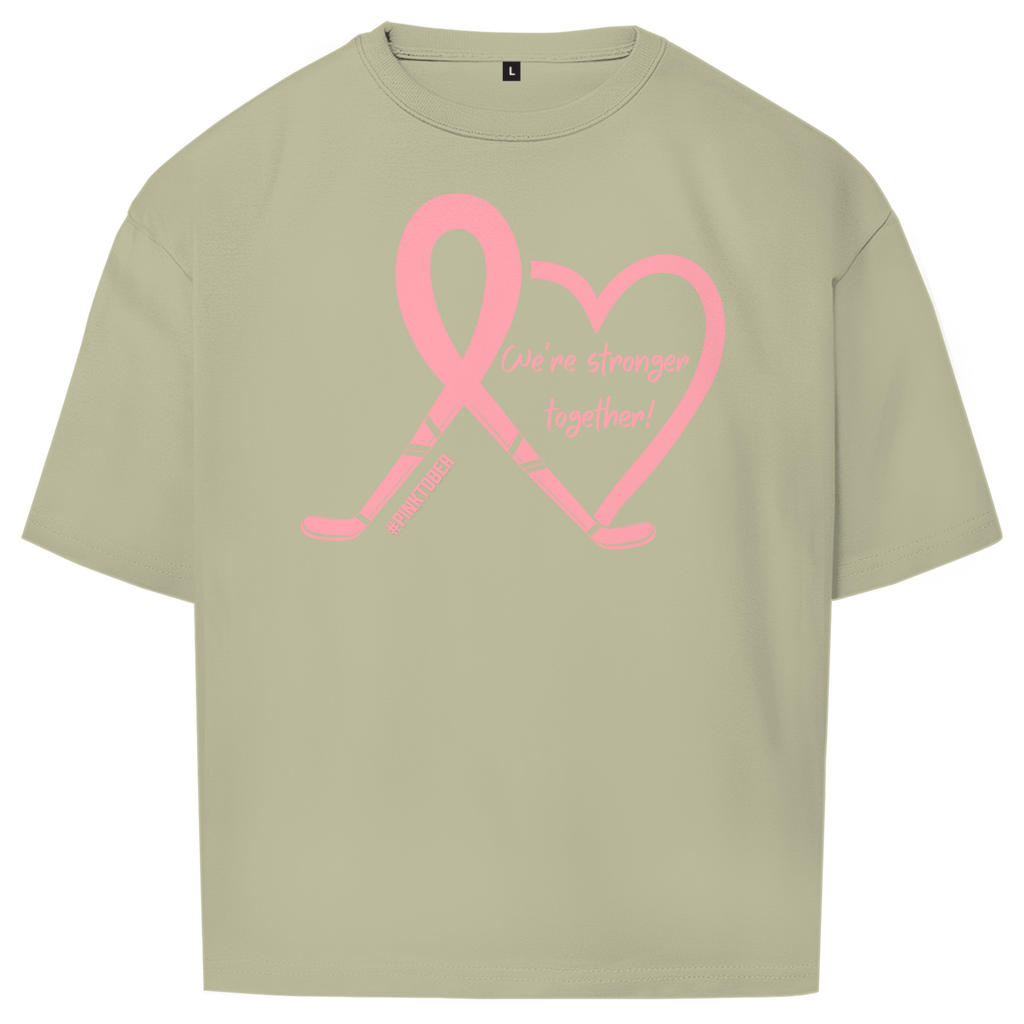 Oversize T-Shirt PINKTOBER STRONGER TOGETHER