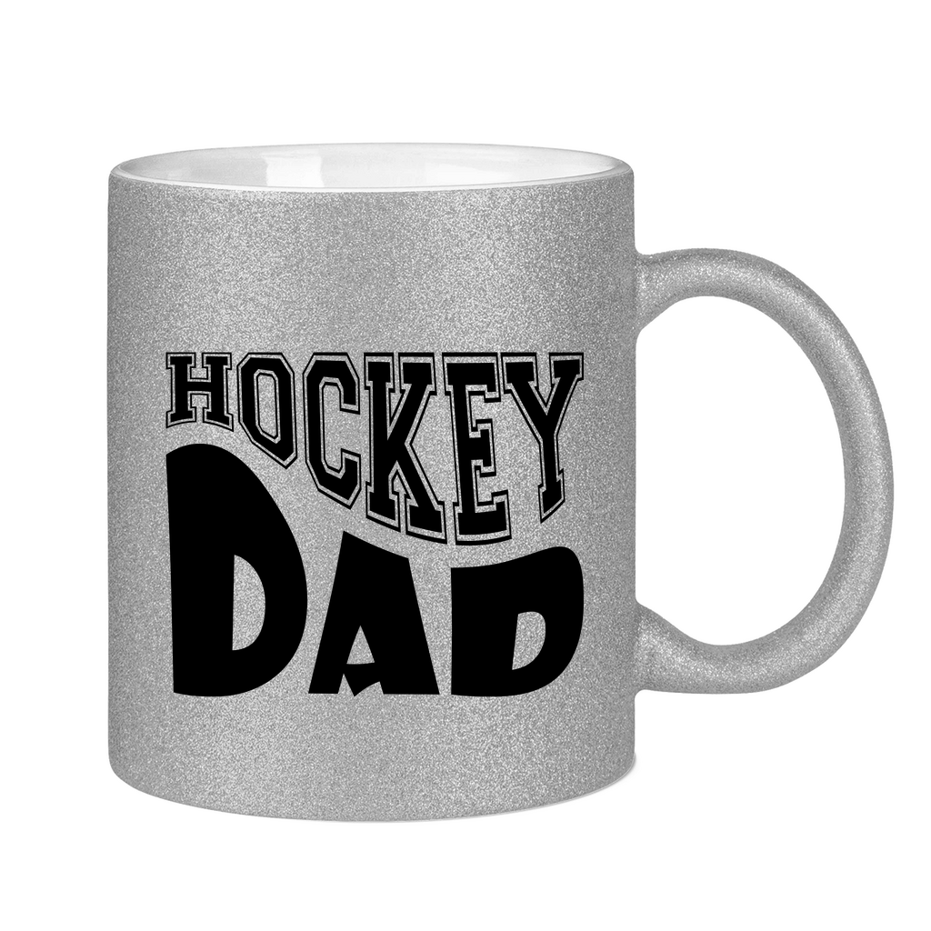 Glitzertasse HOCKEYDAD WAVE