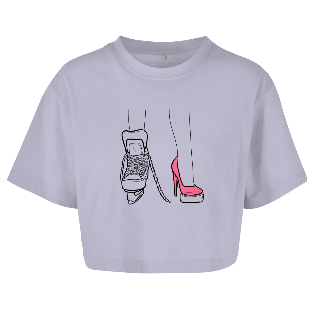 Ladies Crop Top SKATES & HEELS