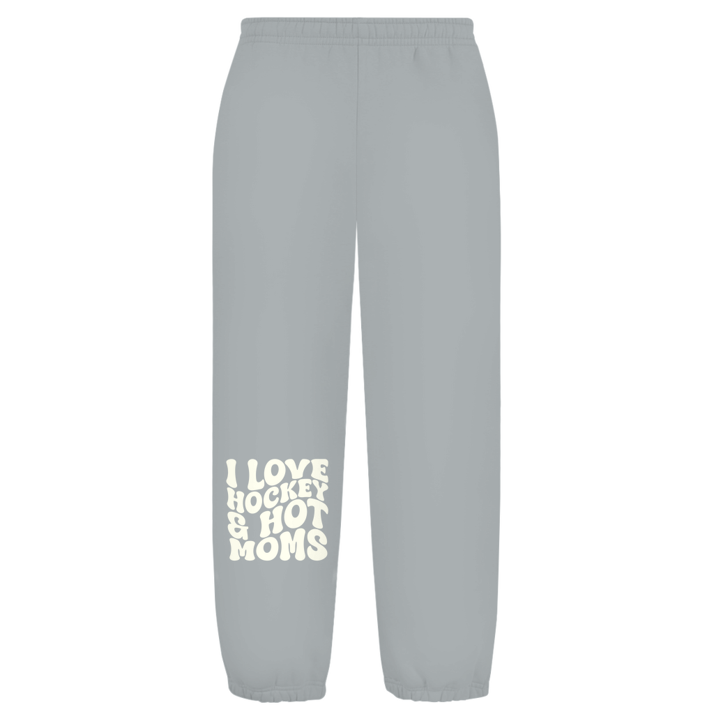 Oversize Sweatpants I LOVE HOCKEY & HOT MOMS