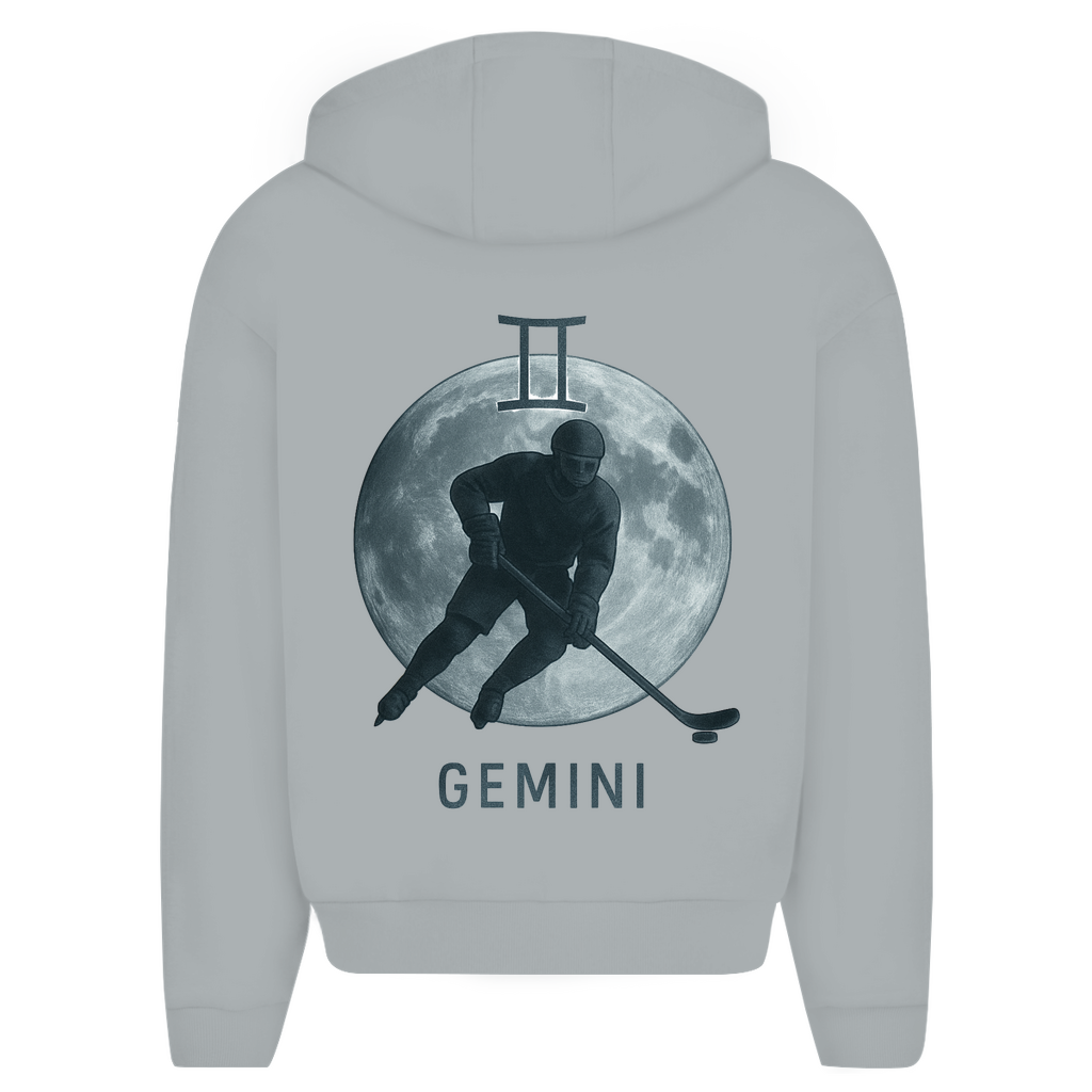 Oversize Zipper STERNZEICHEN GEMINI / ZWILLING (front&back)