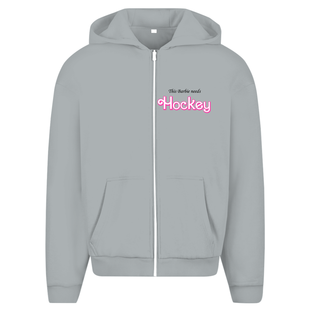 Oversize Zipper BARBIE NEEDS HOCKEY