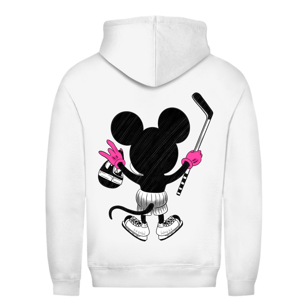 Ladies Hoodie HOCKEYMOUSE PINK