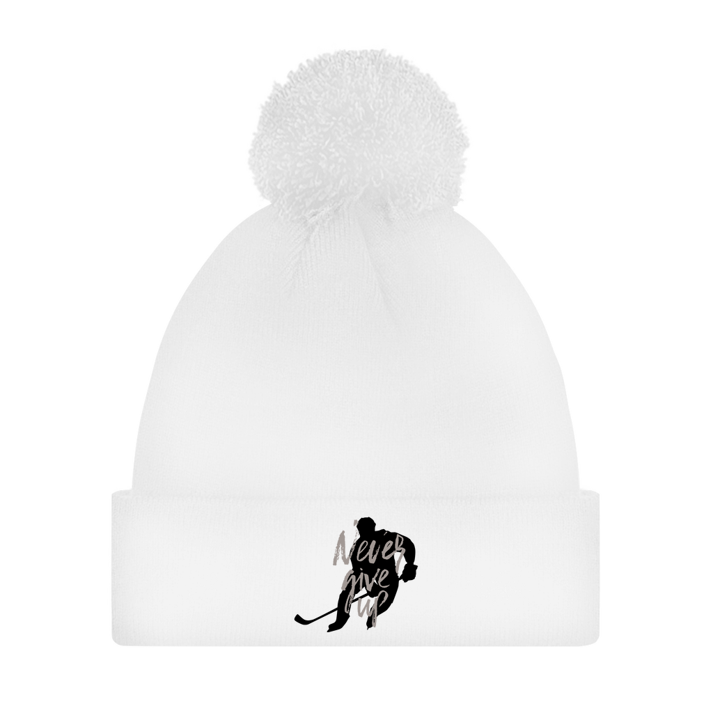 Bommelmütze NEVER GIVE UP