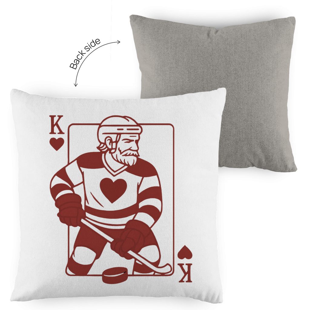 Kopfkissen zweifarbig HOCKEY HERZKÖNIG