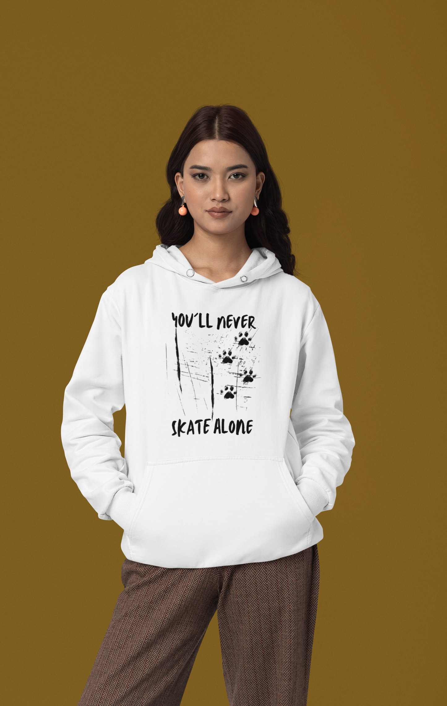 Unisex Zipper NEVER SKATE ALONE (back)