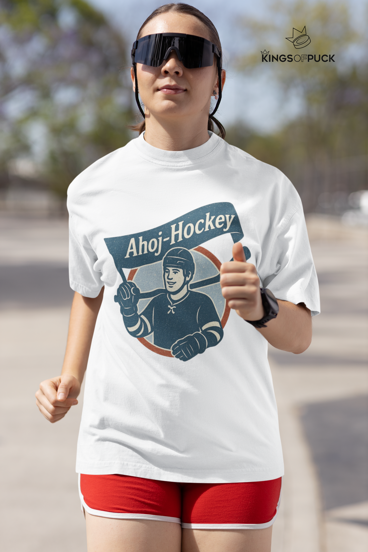 Ladies T-Shirt AHOJ-HOCKEY VINTAGE