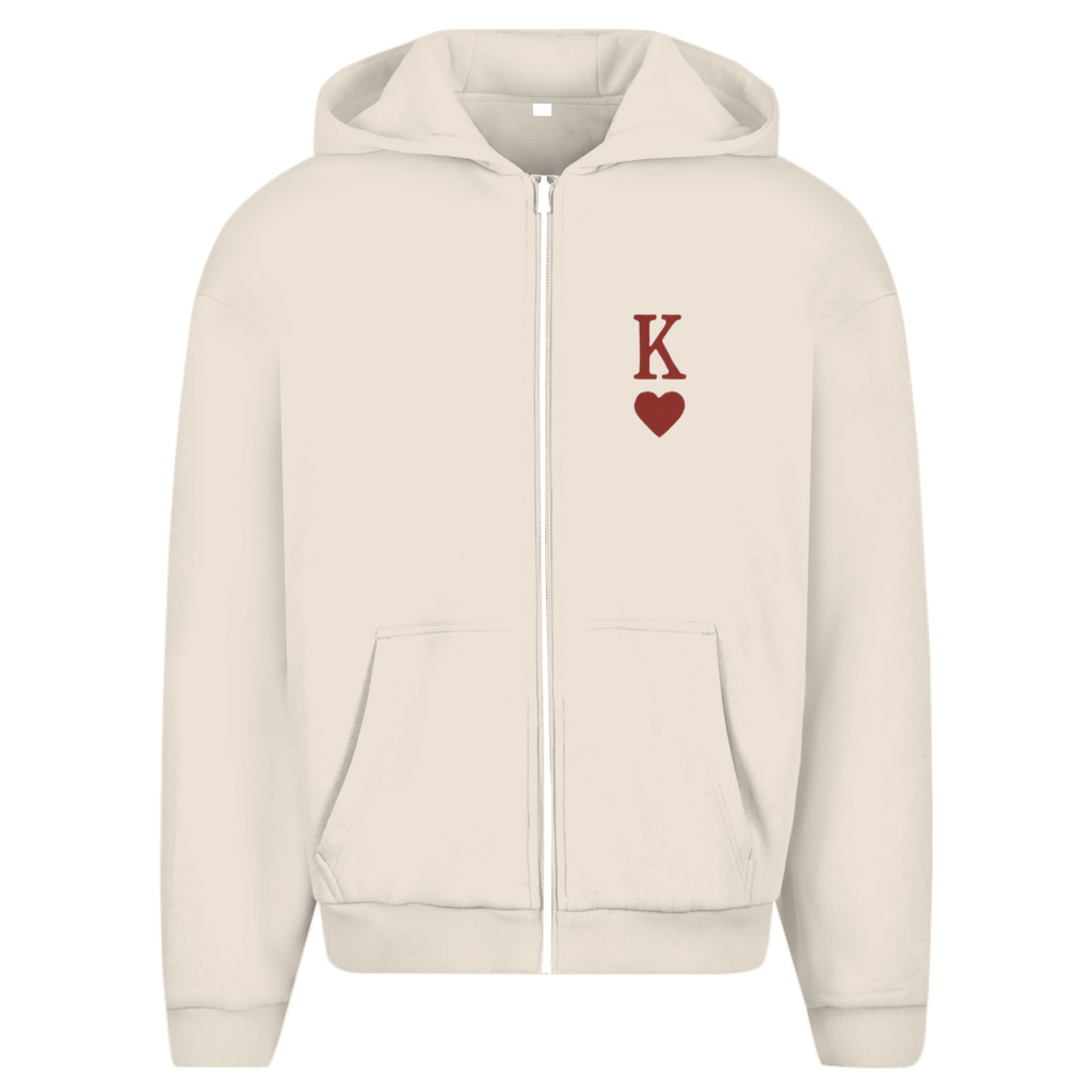 Oversize Zipper HOCKEY HERZKÖNIG (front&back)