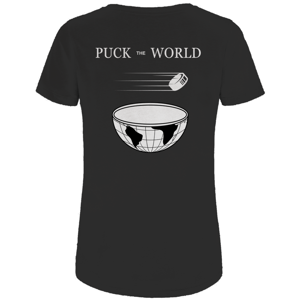 Ladies T-Shirt PUCK THE WORLD (front&back)