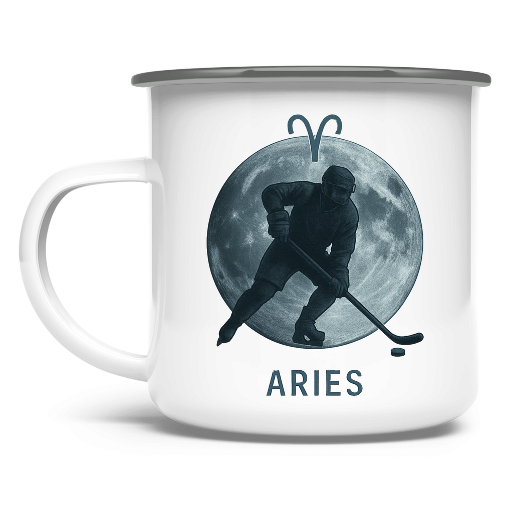 Emaille Tasse STERNZEICHEN ARIES / WIDDER