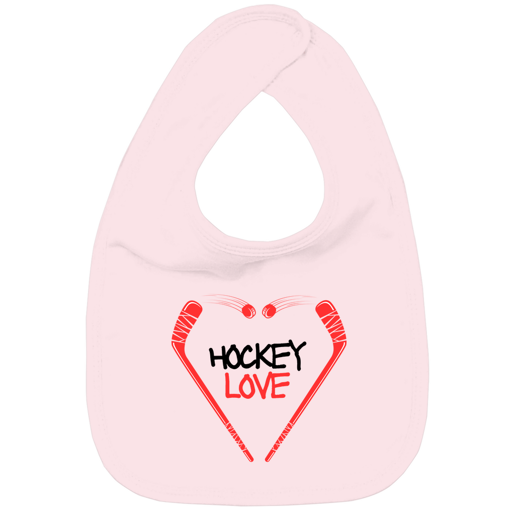 Kinder Bio Lätzchen HOCKEYLOVE STICKHEART