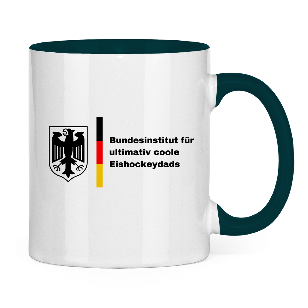 Tasse zweifarbig BUNDESINSTITUT HOCKEYDAD