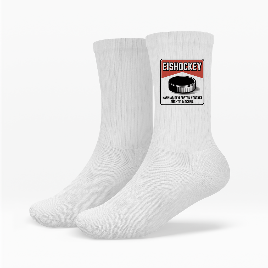 Socken EISHOCKEY ZIGARETTENSCHACHTEL