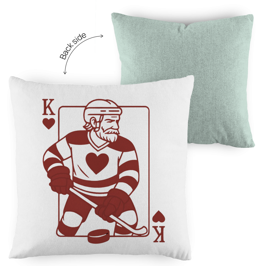 Kopfkissen zweifarbig HOCKEY HERZKÖNIG