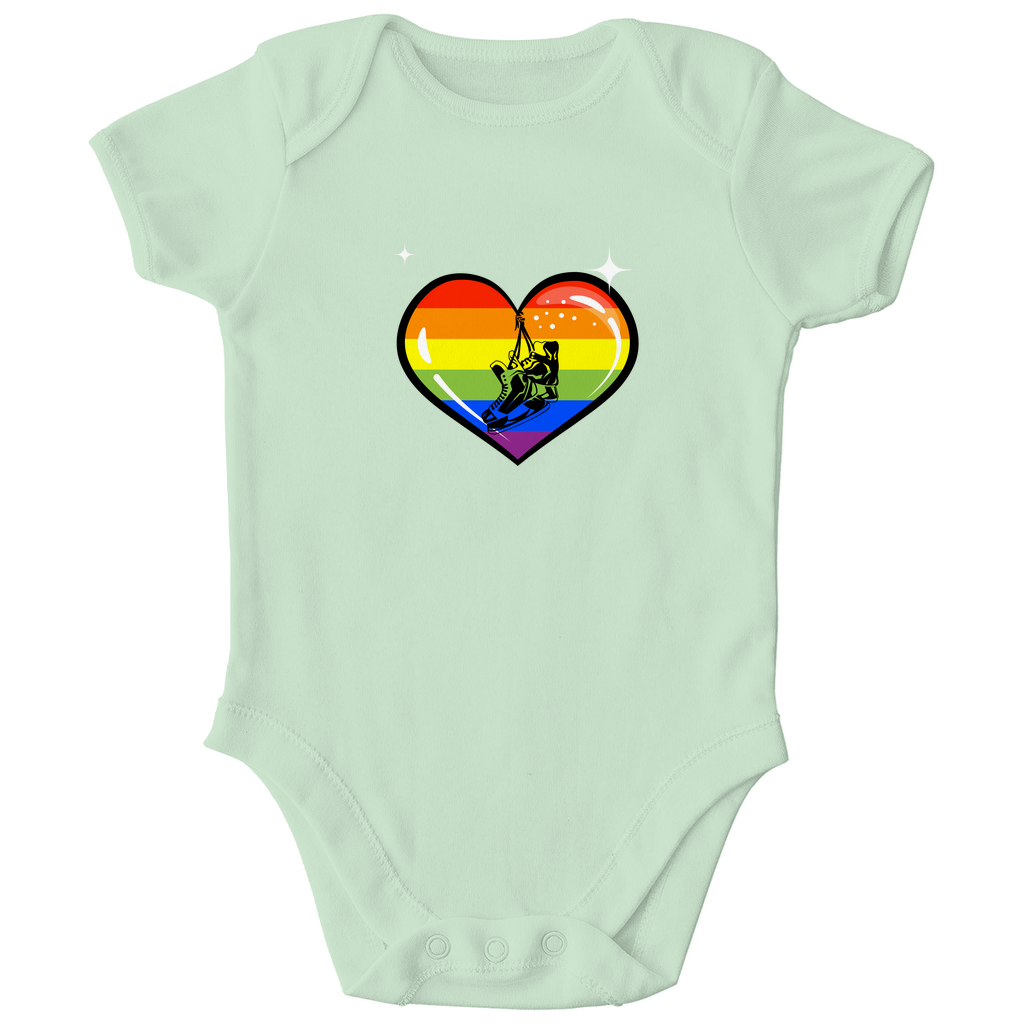 Babybody RAINBOW SKATE HEART