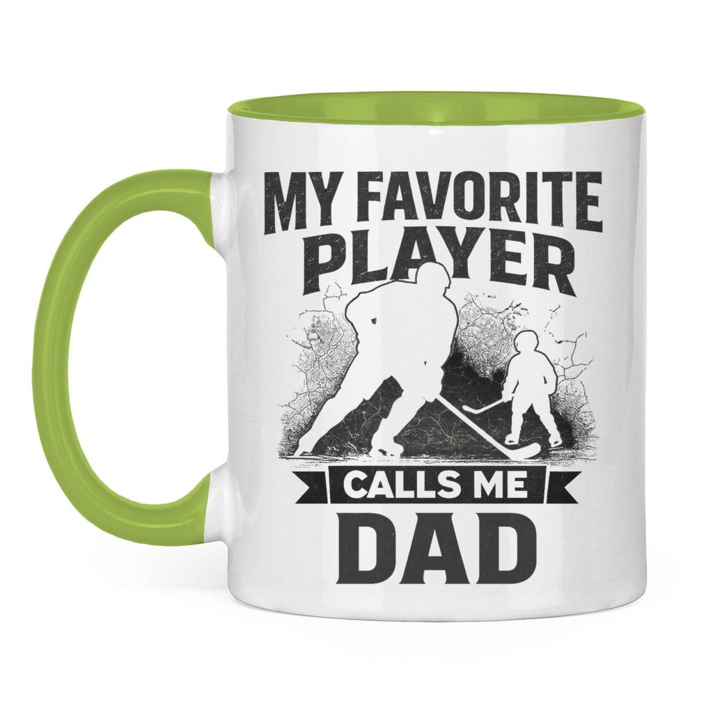 Tasse zweifarbig HOCKEYDAD FAVORITE PLAYER