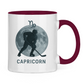 Tasse zweifarbig STERNZEICHEN CAPRICORN / STEINBOCK