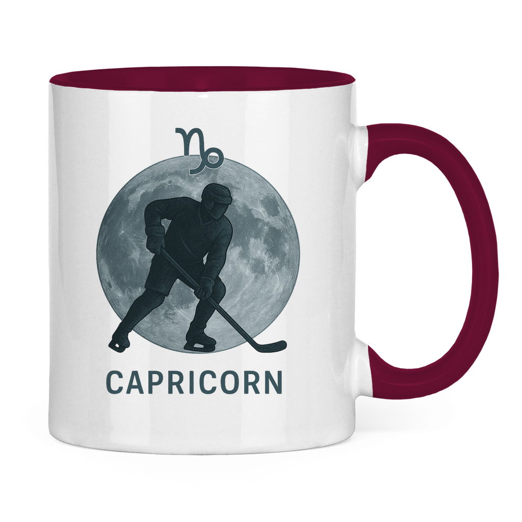 Tasse zweifarbig STERNZEICHEN CAPRICORN / STEINBOCK