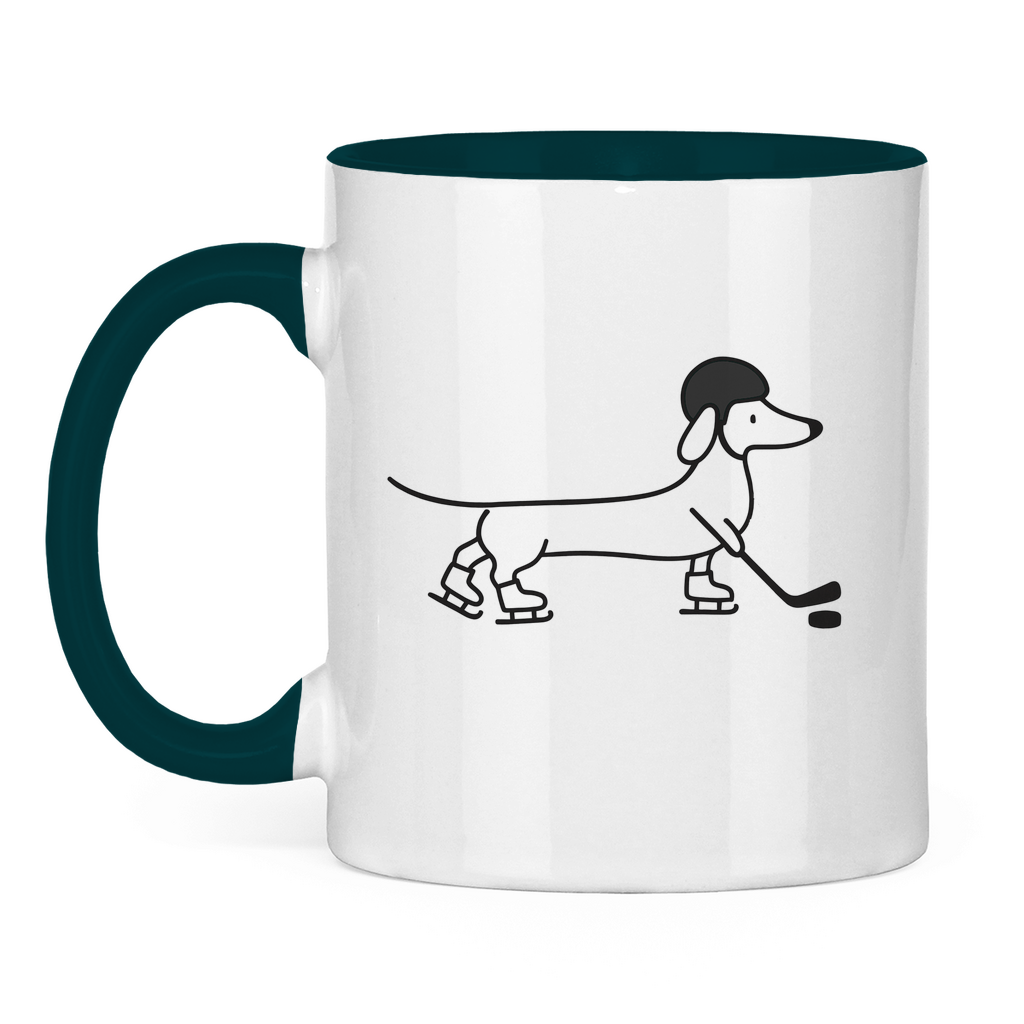Tasse zweifarbig HOCKEY DACKEL