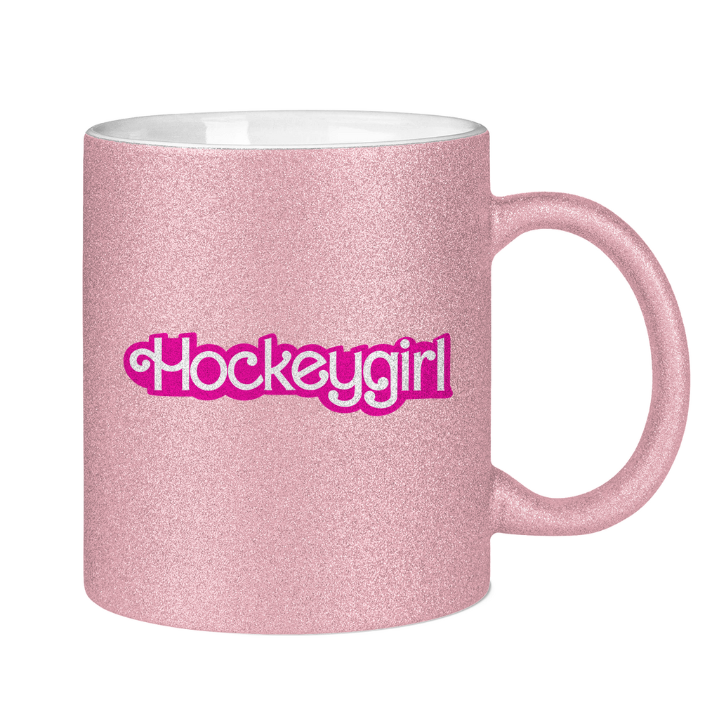 Glitzertasse HOCKEYGIRL SCHRIFT