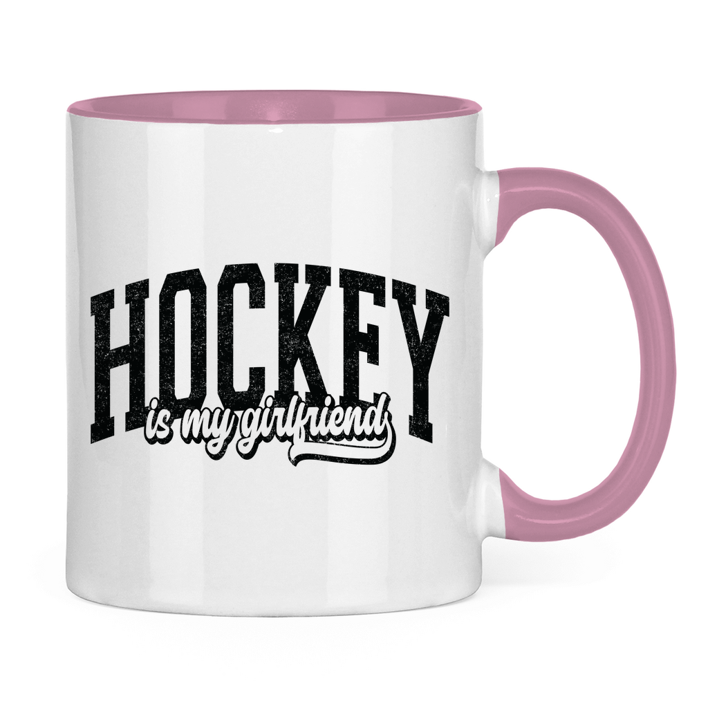 Tasse zweifarbig HOCKEY IS MY GIRLFRIEND