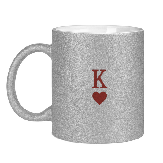 Glitzertasse HOCKEY HERZKÖNIG