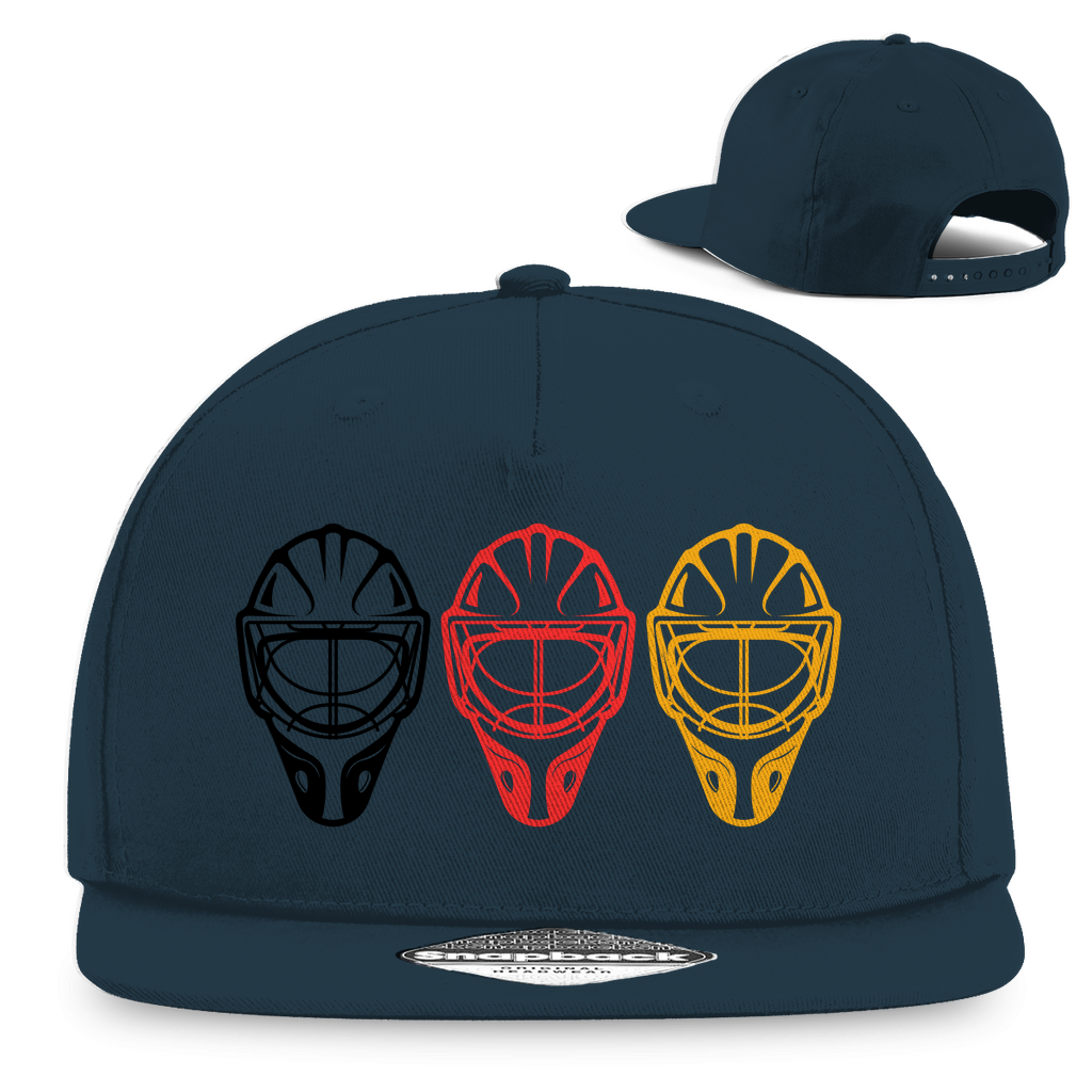 Snapback TEAM GOALIE MASKE SCHWARZ-ROT-GOLD