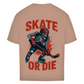 Oversize T-Shirt HALLOWEEN SKATE OR DIE (front&back)
