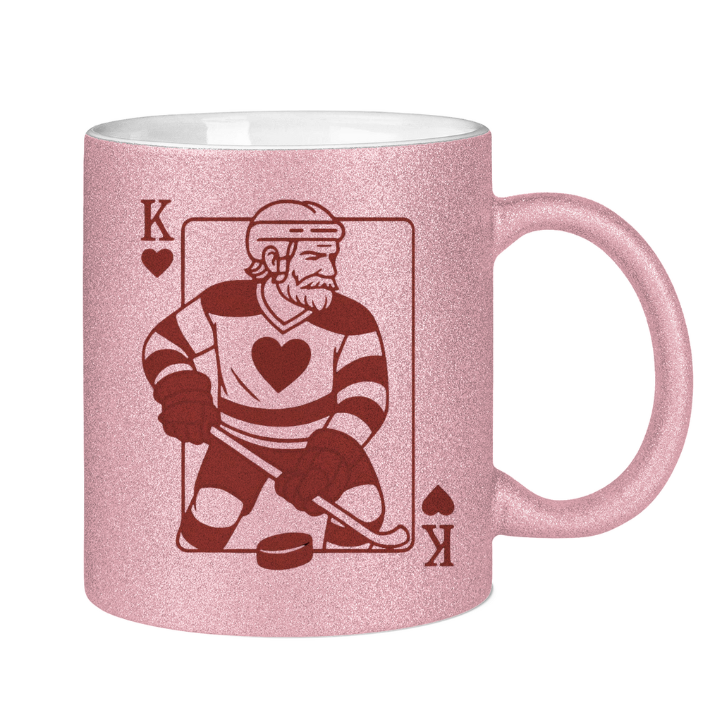 Glitzertasse HOCKEY HERZKÖNIG