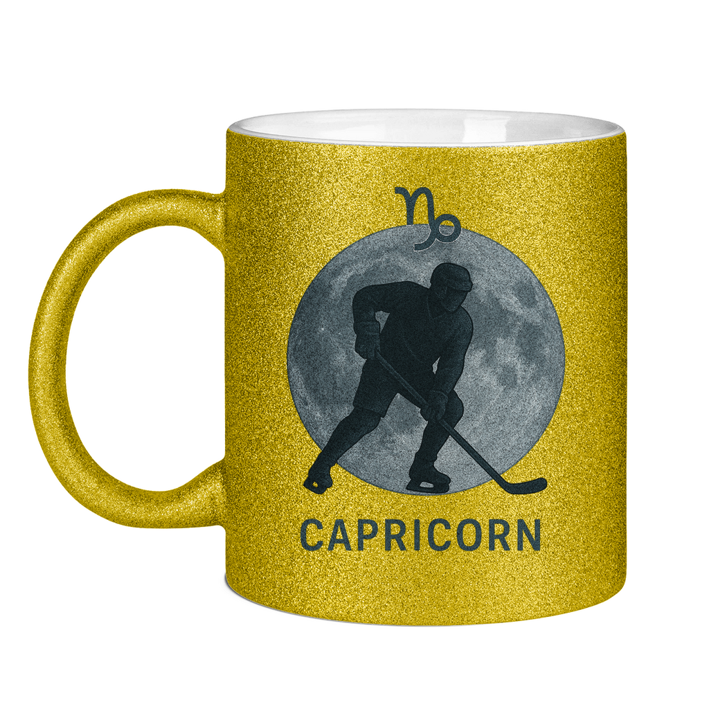 Glitzertasse STERNZEICHEN CAPRICORN / STEINBOCK