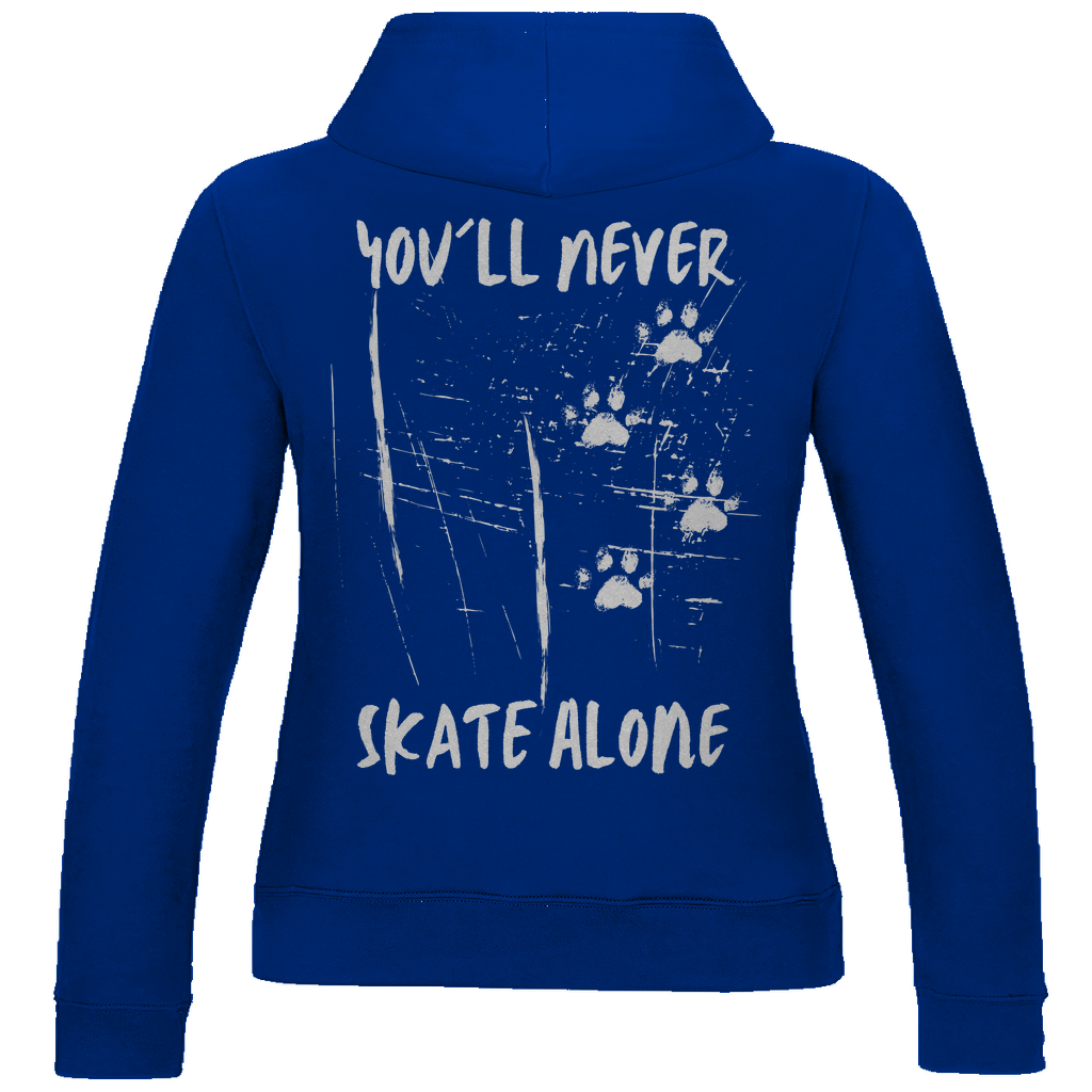 Ladies Hoodie NEVER SKATE ALONE (back)