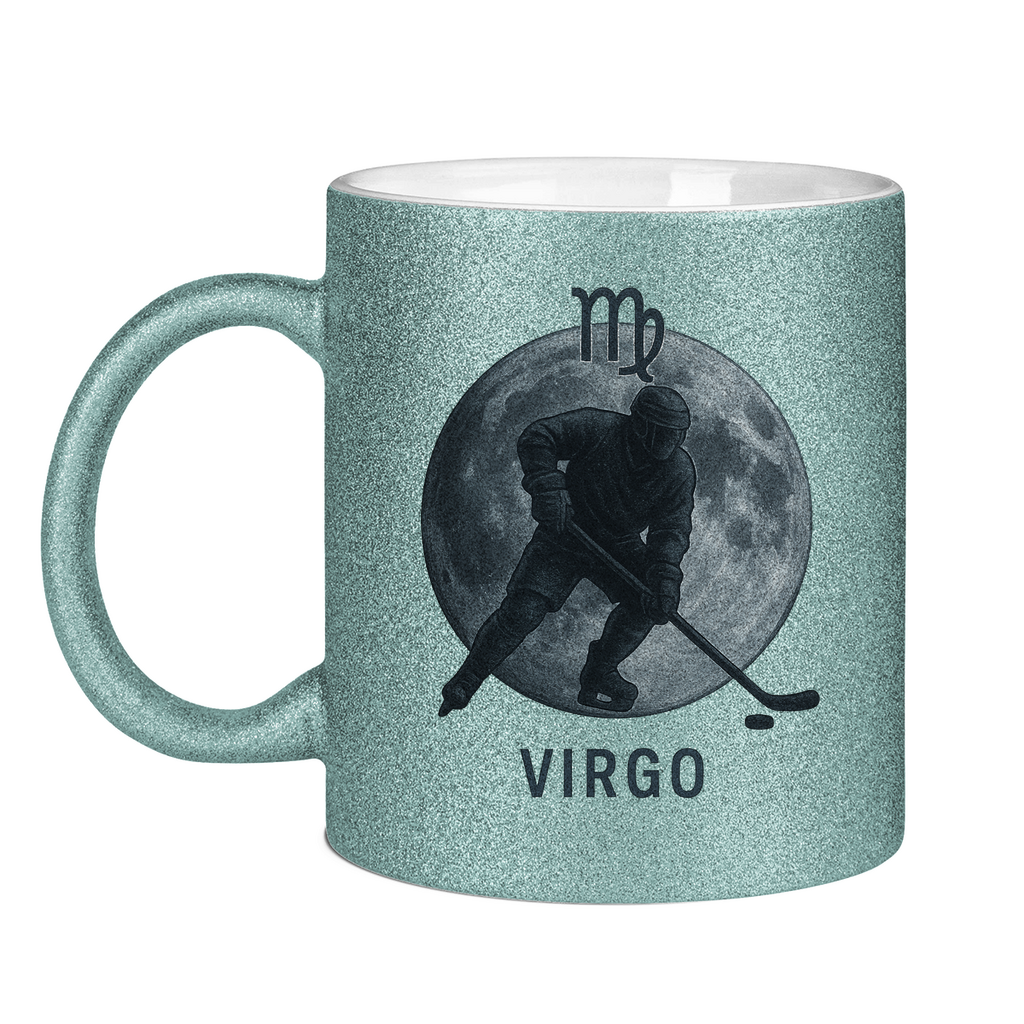 Glitzertasse STERNZEICHEN VIRGO / JUNGFRAU