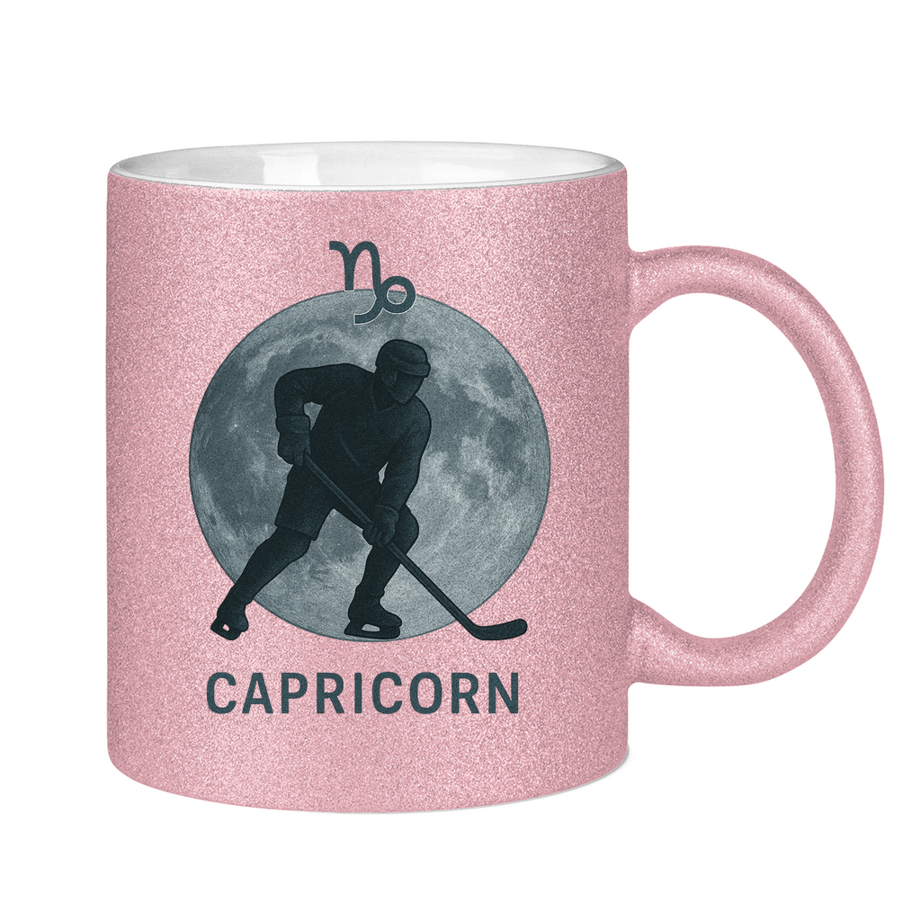 Glitzertasse STERNZEICHEN CAPRICORN / STEINBOCK