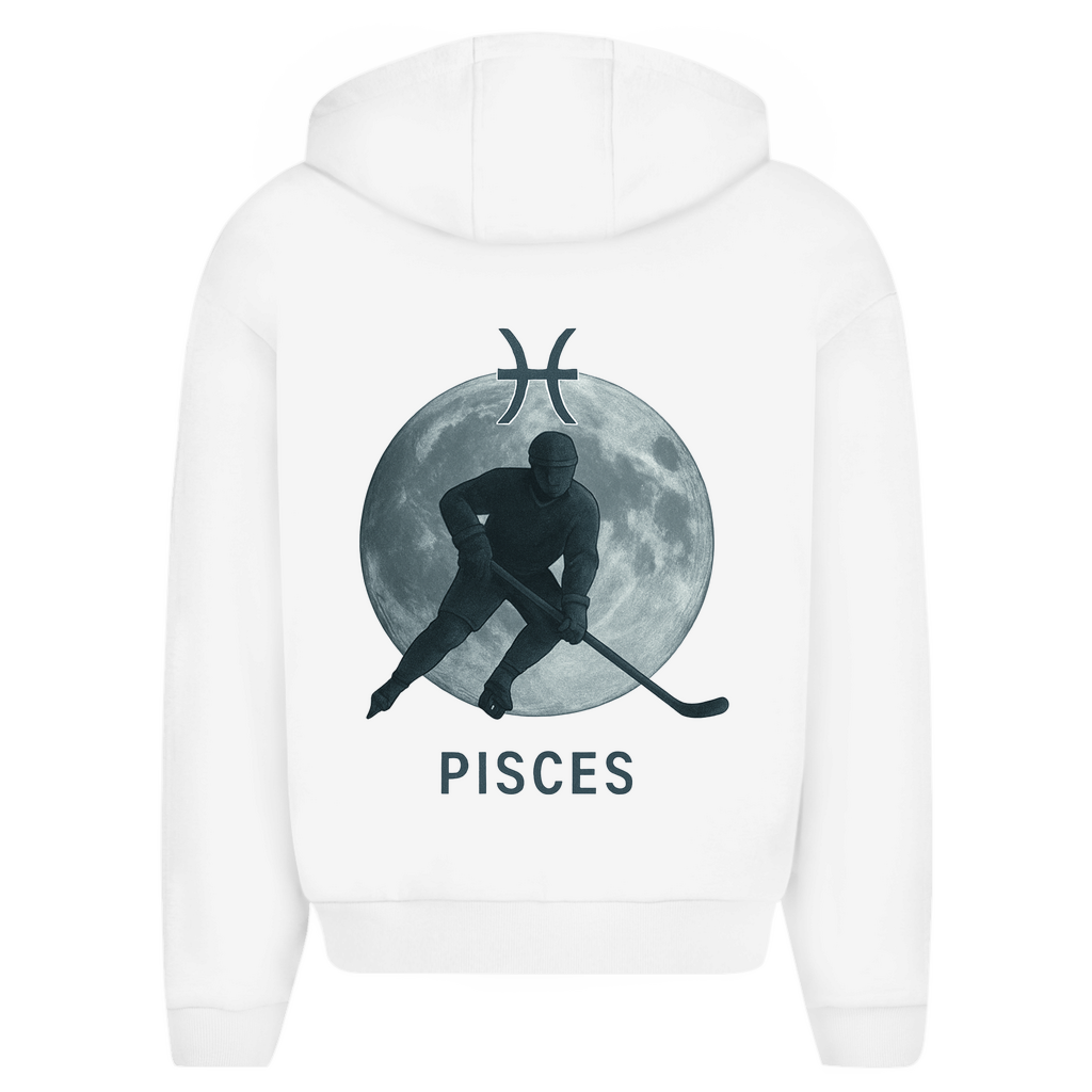 Oversize Zipper STERNZEICHEN PISCES / FISCH (front&back)