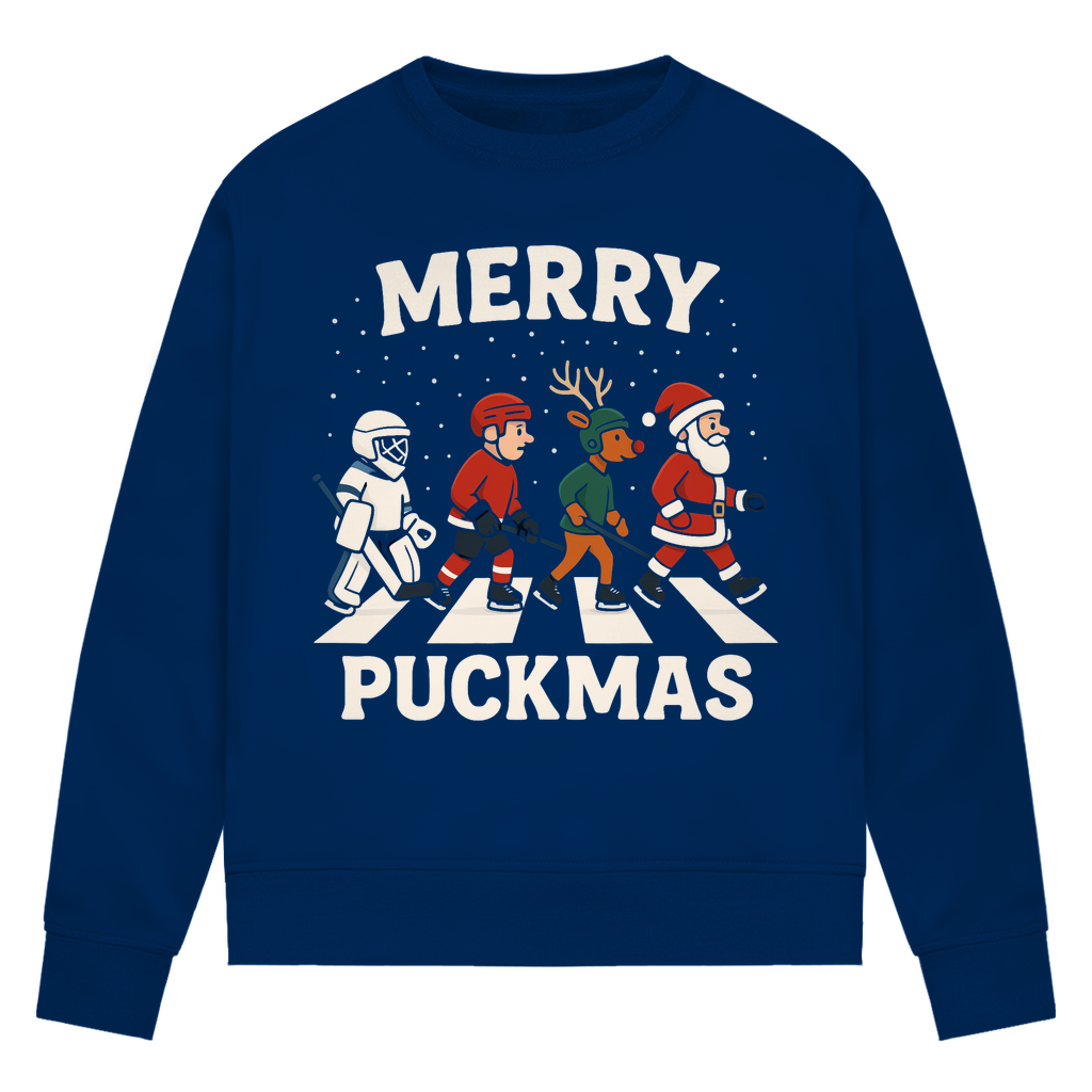 Ladies Sweatshirt MERRY PUCKMAS WALK