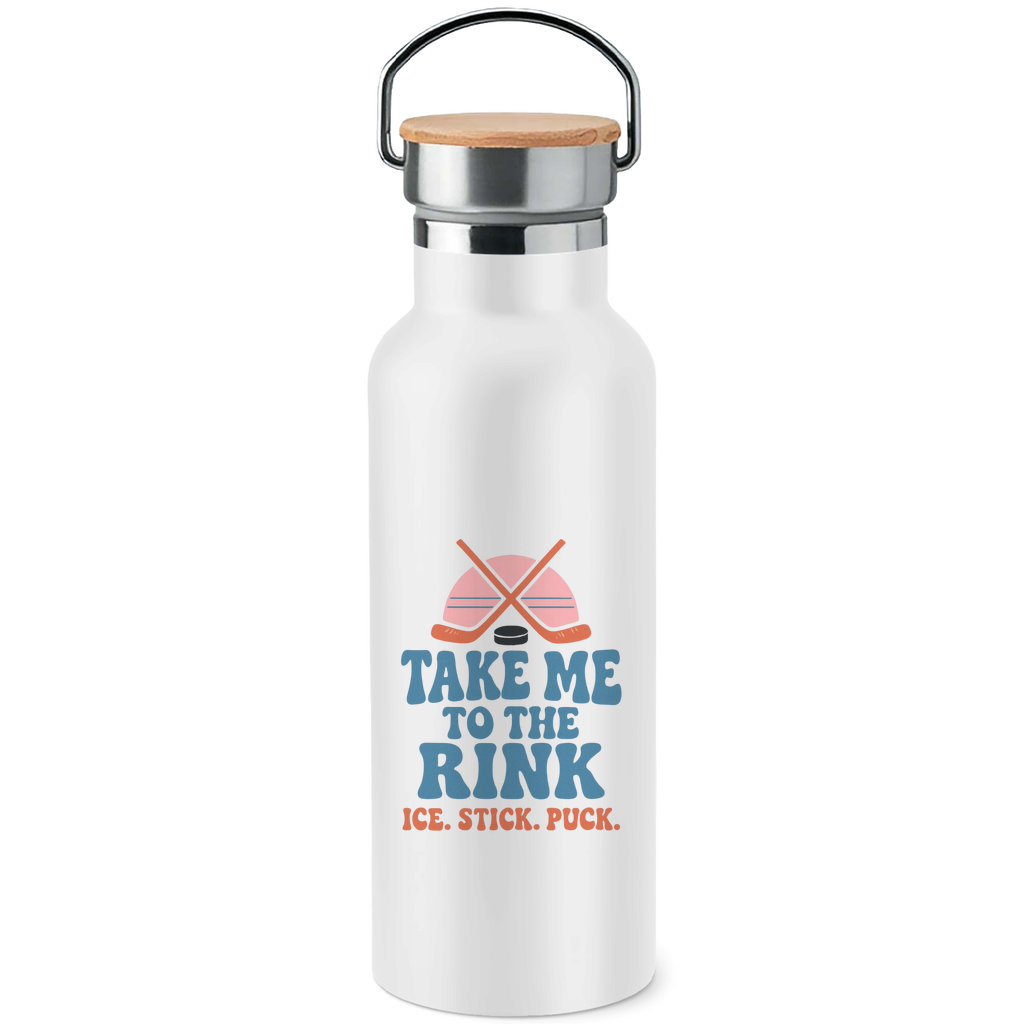 Edelstahl-Trinkflasche TAKE ME TO THE RINK