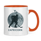 Tasse zweifarbig STERNZEICHEN CAPRICORN / STEINBOCK
