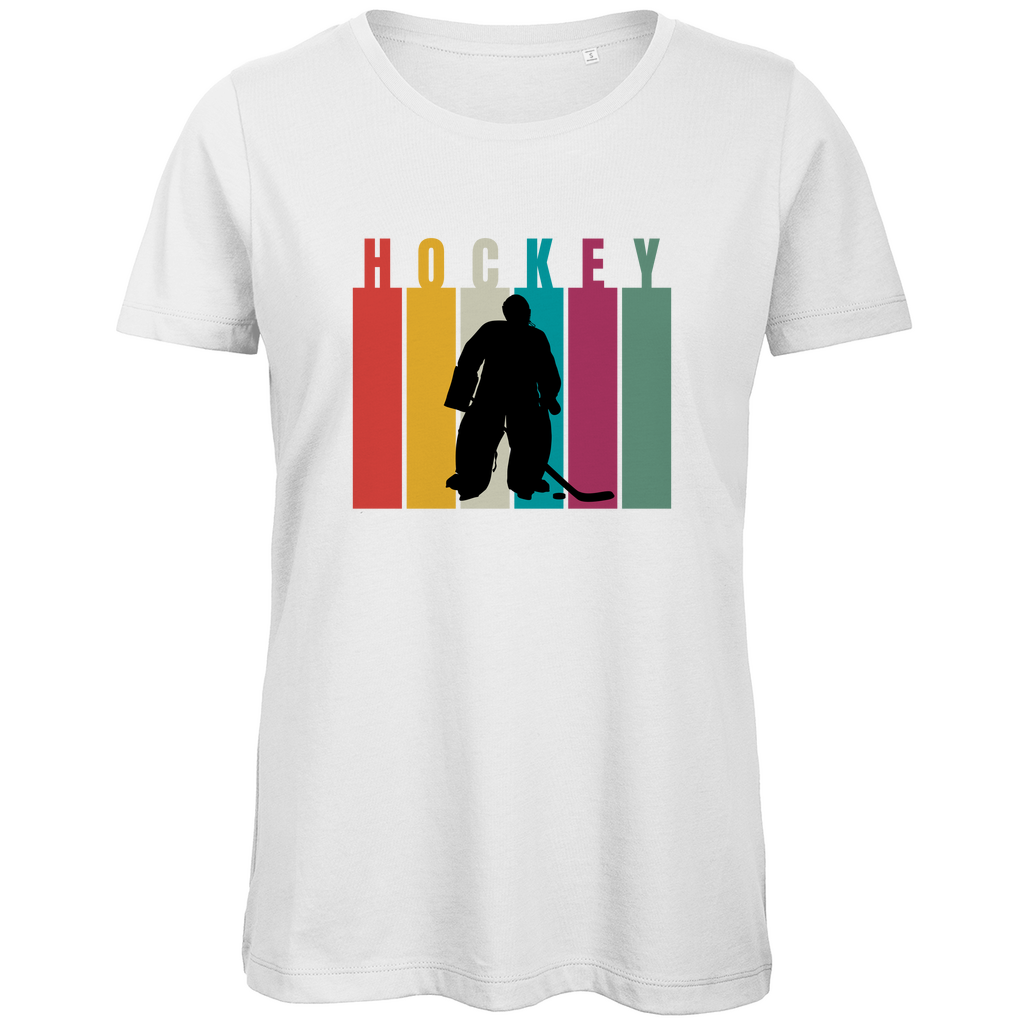 Ladies T-Shirt COLOURFUL HOCKEY GOALIE