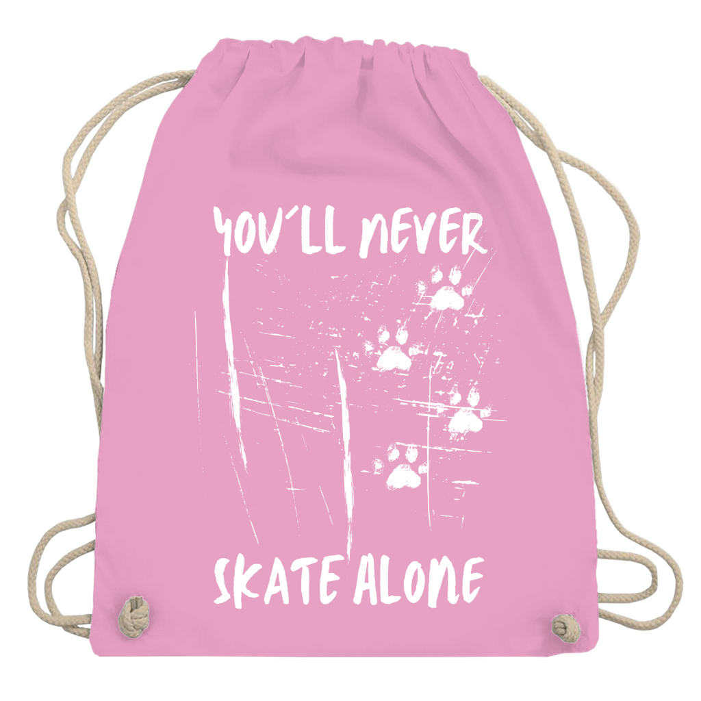 Turnbeutel NEVER SKATE ALONE