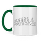 Tasse zweifarbig BORN TO HOCKEY EVULUTION