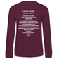 Ladies Sweatshirt VATER UNSER SPIELER (back)