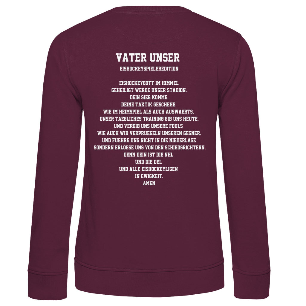 Ladies Sweatshirt VATER UNSER SPIELER (back)