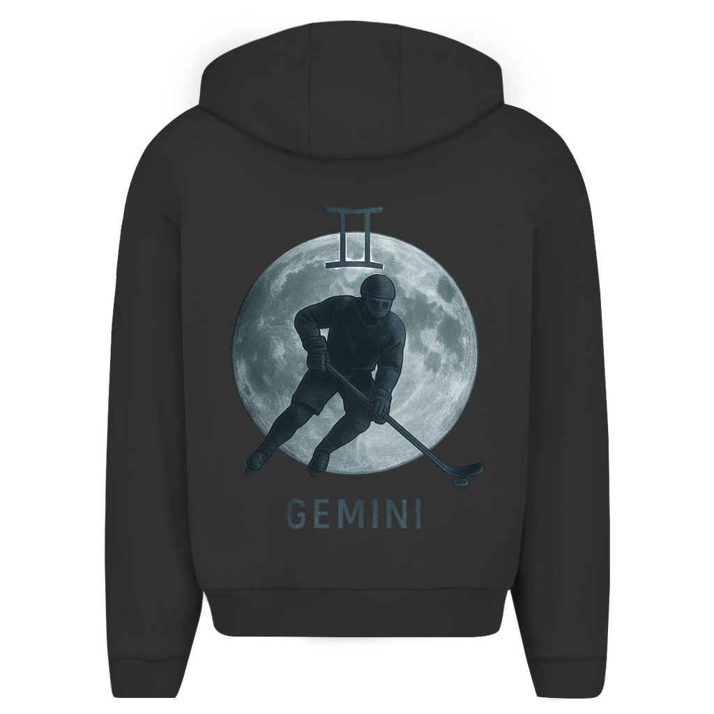 Oversize Zipper STERNZEICHEN GEMINI / ZWILLING (front&back)