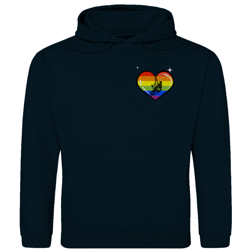 Unisex Hoodie RAINBOW SKATE HEART