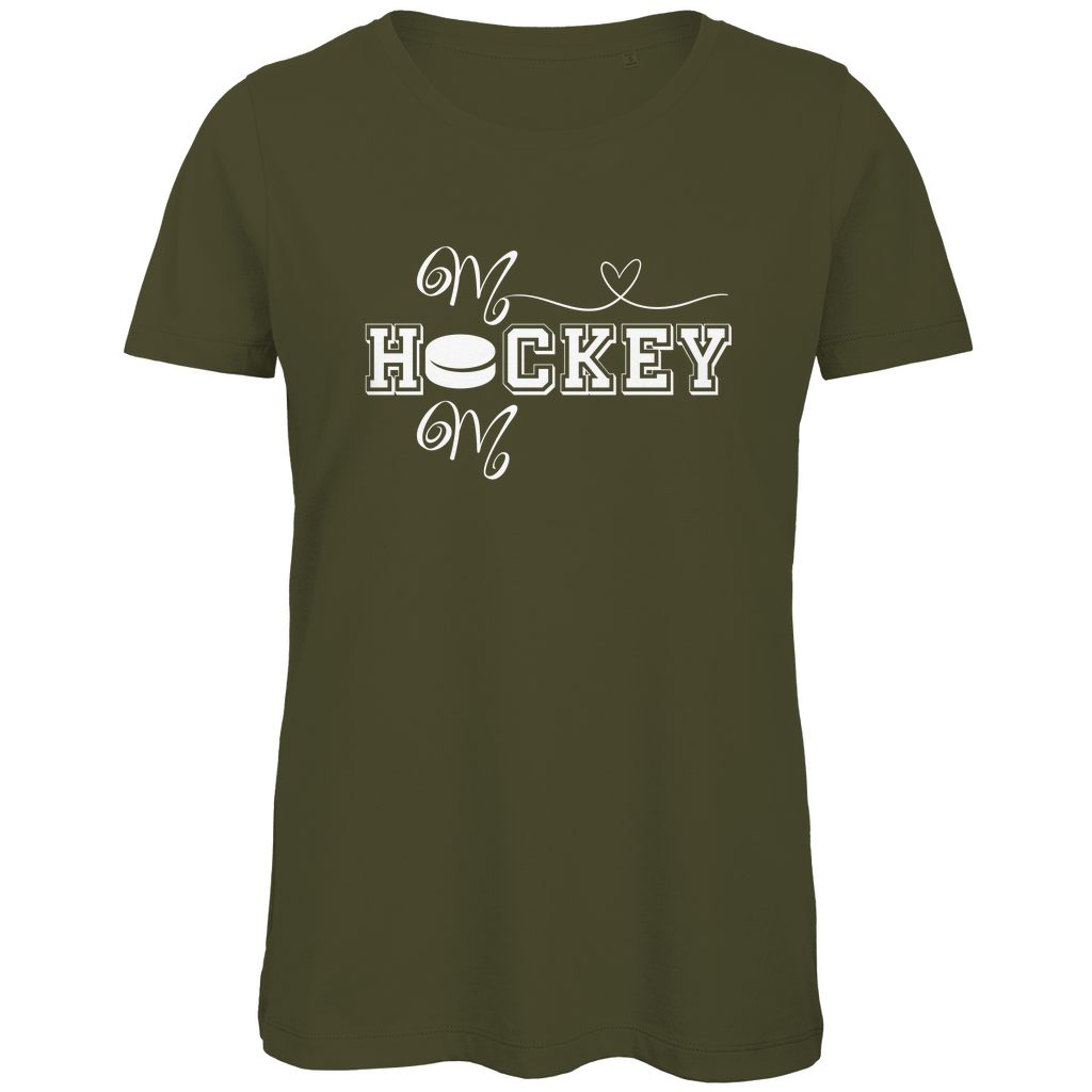 Ladies T-Shirt HOCKEY MOM HEART