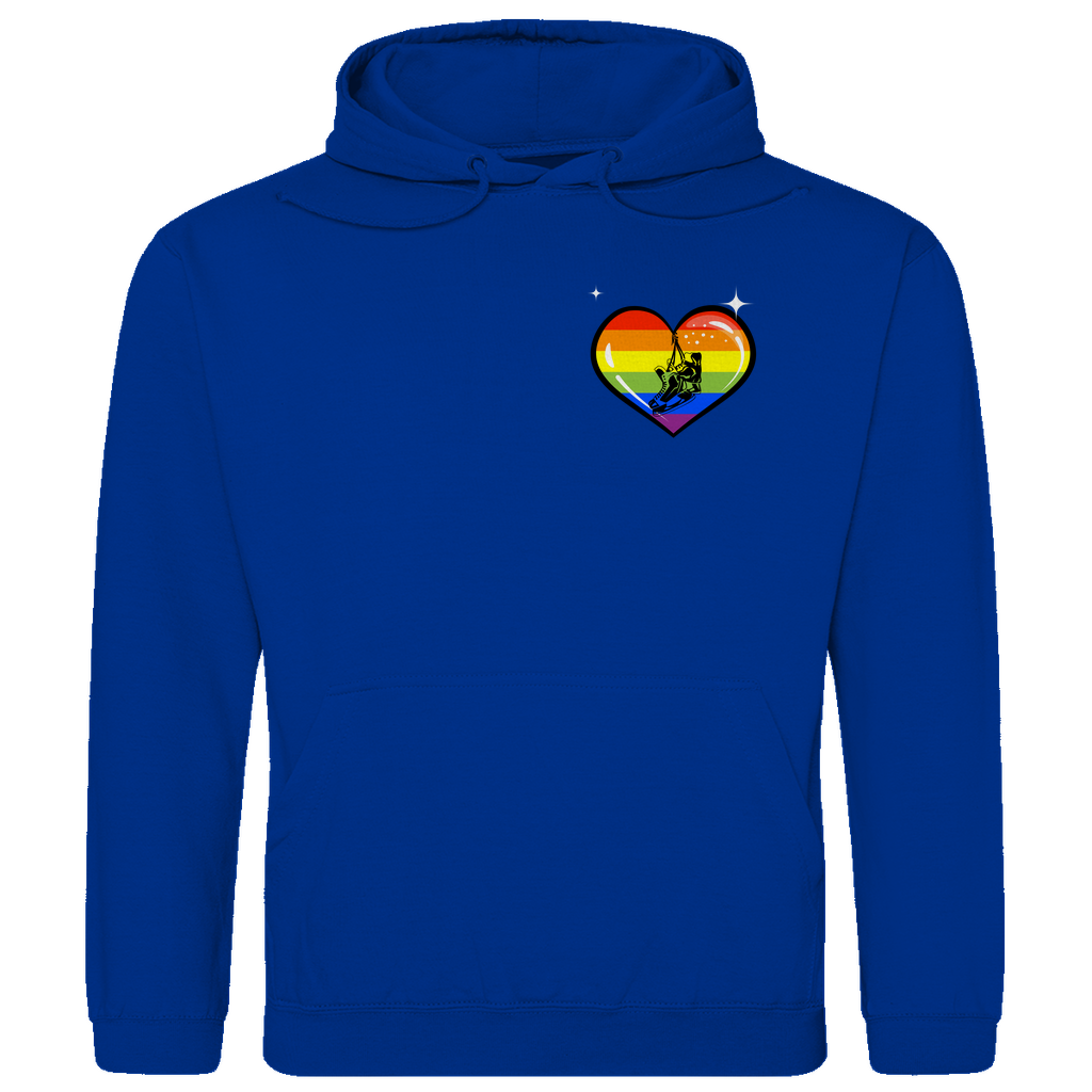 Unisex Hoodie RAINBOW SKATE HEART