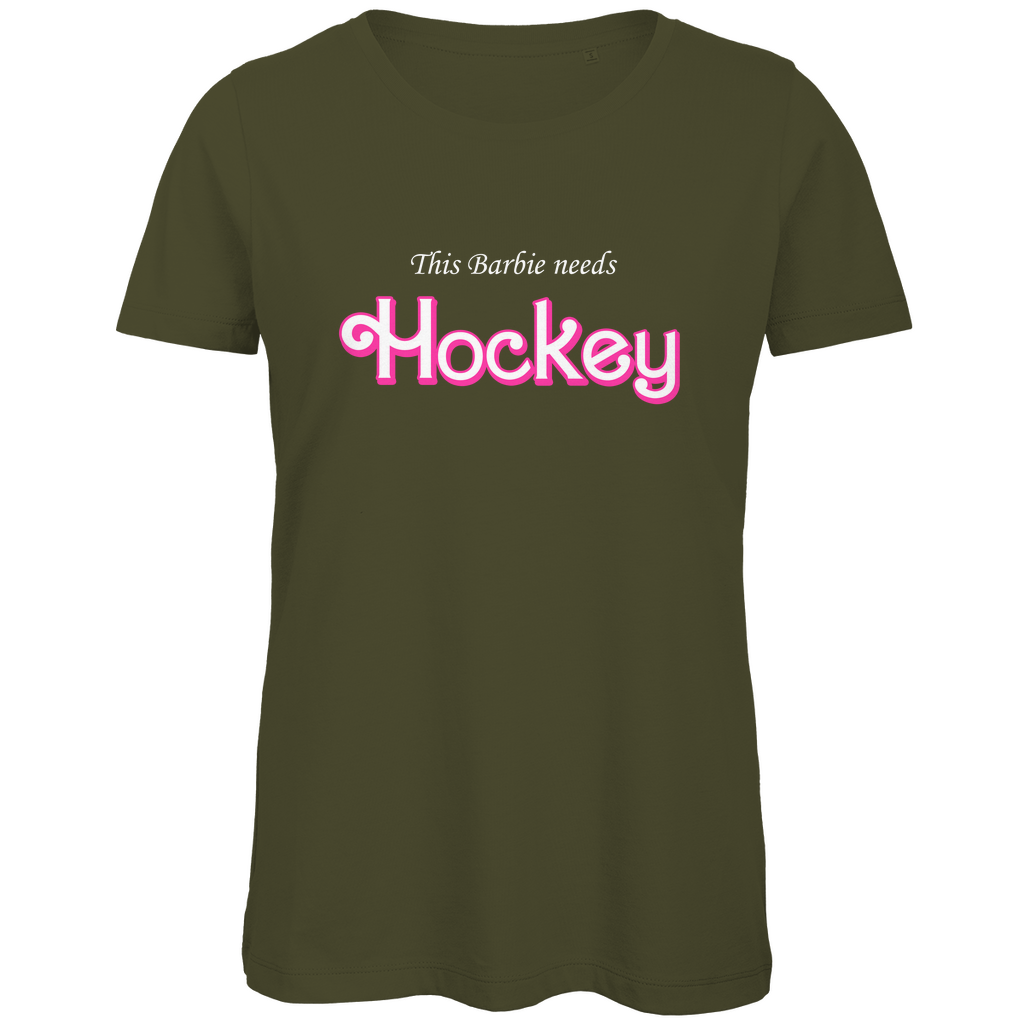 Ladies T-Shirt BARBIE NEEDS HOCKEY