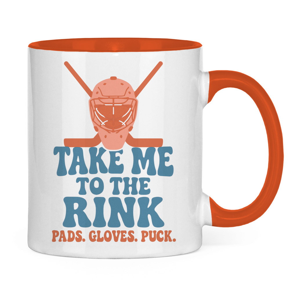 Tasse zweifarbig TAKE ME TO THE RINK GOALIE